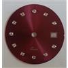 Quadrante tipo Rx bordeau con zirconi per calibro ETA 956.112-F03.111-Ronda 775