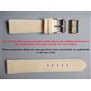 20 MM Braccialetto pelle di Squalo Autentico Levigato Uovo Grano Off Del Comune