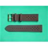 18 20 22 Mm Vera Pelle Nubuck Suede Solido Bracciale Marrone Racing Rallye