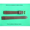 Bracelet 16mm Marron In Vera Pelle Box Cinghietta Unisexe Per Anse Fisse