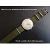 20 Mm Bracciale Nato Militare Kaki Verde Esercito Nuovo "Il Baroudeur"