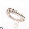 Anello trilogy in oro bianco 18 Kt 750 con diamanti 0,41 ct -537/VE-