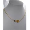 COLLANA CUORI MULTICOLOUR SCALARE ARGENTO DORATO CHIUSURA SCORREVOLE CM 60