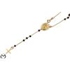 Collana rosario in oro giallo 18 Kt 750 con onice -12/ST-