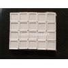 GemHouseArt 240 Pezzi 3 x 3 Cm Espositore Gemme Scatola di Plastica Stoccaggio per Gemme