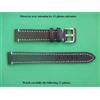 20 Mm Spesso Bracciale In Vera Pelle Tipo Militare Aviatore Pilota Nero Granato
