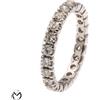 Anello in oro bianco 18 Kt 750 veretta giro diamanti 1,18 ct -NuovaCollezione-
