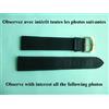 Bracciale Orologio Senza Marca VERA VACHETTE XL Lungo 20 mm Nero