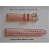 20 Mm Bracciale Alligatore Vera Rosa Pastello 16 Mm Alla Fibbia Top Qualità