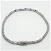 Bracciale tennis in oro bianco18 Kt 750 zaffiri e diamanti 2,01 ct -474/vv-