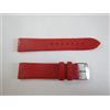 20 MM Braccialetto pelle di Squalo Autentica A Grano Levigato Rosso Rasch Fuori