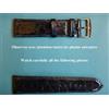 22 Mm LUXE E ELEGANZA BRACCIALE COCODRILLO VERO NERO FABBRICAZIONE FRANCESE