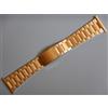ROWI 22 23 24 25 26 MM Solido, Cinturino ROWI Placcato Oro Giallo Fibbia Pieghevole I