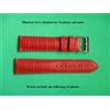 Magna Carta 20 MM Grano Coccodrillo Pelle Autentica Cucito Rosso Opaco Top Marcia Di Prezzo