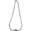 COLLANA ACCIAIO CIONDOLO CON BRILLANTINI BIGIOTTERIA VINTAGE ANNI 70/90 CM 39