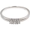 Anello trilogy in oro bianco 18 Kt 750 con diamanti 0,21 ct -314/VE-