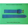 20 MM Braccialetto pelle di Squalo Autentica Blu Jeans Levigato Per Manici Fisso