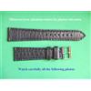 20 MM Bracciale Coccodrillo Vero Blu Notte Cucito Fatto A Mano 16 MM Alla Fibbia