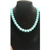 Collana di pietre preziose elegante di pasta di Turchese sfaccettato tondo 10mm