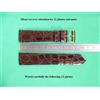 20 MM Resistente Braccialetto Coccodrillo Autentica Marrone per Orologio XL Con