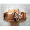 Per Braccialetto 24mm Cappio Originali Farfalla 22 MM Placcata Oro Rosa A Push