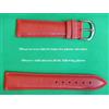 20 MM Solido Cinturino IN Pelle Di Vitello Zigrinata Rosso Opaco Moda Rosso