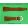 22 Mm Bracciale In Vera Pelle Nubuck Marrone Nuovo N.O.S Stock