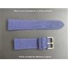 22 MM Braccialetto pelle di Squalo Autentico Naturale Blu Riflessi Viola Grano