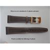 Cinturino IN Pelle Di Vitello 20 MM Marrone Scuro Giacenze Nuovo Della Anni 60