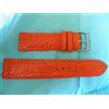 20 MM Bold Braccialetto pelle di Squalo Autentico Levigato Arancione Originale