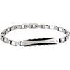 2JEWELS OUTLET BRACCIALE UOMO RAGAZZO FIRMATO ACCIAIO CRISTALLO ZIRCONE BRILLANT
