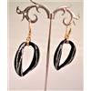 Unoaerre 1AR UNOAERRE ORECCHINI DONNA PENDENTI ZEBRA NERI SILVER GLITTER PARTY CHIC