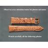 20 Mm Bracciale Python Vero Marrone Chiaro Solido E Lussuoso 16 Mm Alla Fibbia