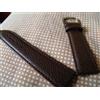 22 Mm Elegante Bracciale Marrone In Vitello Grana Super Rapporto Qualità Prezzo