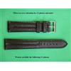 20 MM Braccialetto Impermeabile Squalo Autentica Nero Tipo Crono Cronomat Doppio