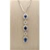 Recarlo Catenina Recarlo in oro 18 ct 750 zaffiri ct 1,24 e diamanti ct 0,26 ZR 045/BZ1