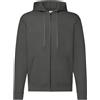Fruit of the Loom Giacca Con Cappuccio Zip Completa Senza Logo S-5XL
