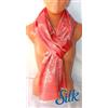 LaTuaPreferita luminosa SCIARPA FOULARD collezione uomo,donna,in Seta Tinta unita rosa antico