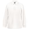 Fruit of the Loom Polo Shirt A Maniche Lunghe Per Bambini Ragazzi E Ragazze