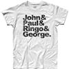 3stylershop t-shirt uomo John & Paul & Ringo & George nomi antichizzati Liverpool