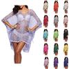 Caftano Copricostume Vestito Donna Mare Top Kaftan Woman Beach Dress COV0061 P