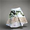 lumina made in Italy byLUMINA skirt japanese dragonfly style satin print FLARED cross M