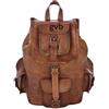 Fatto a mano Uomo Naturale Grano Vera Pelle Zaino Moda Stile Vintage Scuola Borsa