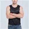 Uomo Rete Trasparente Gilet Camicia T-Shirt senza Maniche SPORTS Veloce Asciutto