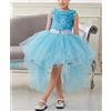 Vestito Cerimonia Compleanno Bambina Girl Princess Party Dress 2-10 Y 00065 P
