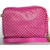 Vera Pelle borsa borsetta donna vera pelle pochette piccola leggera catena zip cerimonia