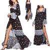 Vestito Lungo Maxi Copricostume Donna Woman Flower Maxi Spring Dress 110347 P
