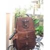Fatto a mano Zaino Laptop Vintage Da Uomo In Vera Pelle 19" Rucksack Messenger Bag Satchel