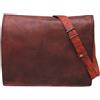 Fatto a mano Borsa A Tracolla In Pelle Vintage Da Uomo S A XL Per Laptop
