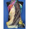 Foulard Pura Seta 💯 Stola Scialle Sciarpa Pareo Chador Hijab GIALLO OCRA